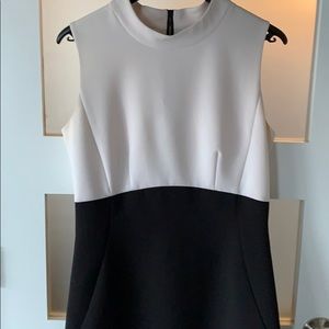 Halogen black and white dress